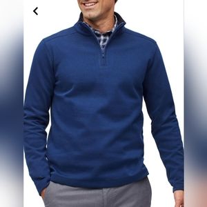 Bonobos quarter zip sweater navy color